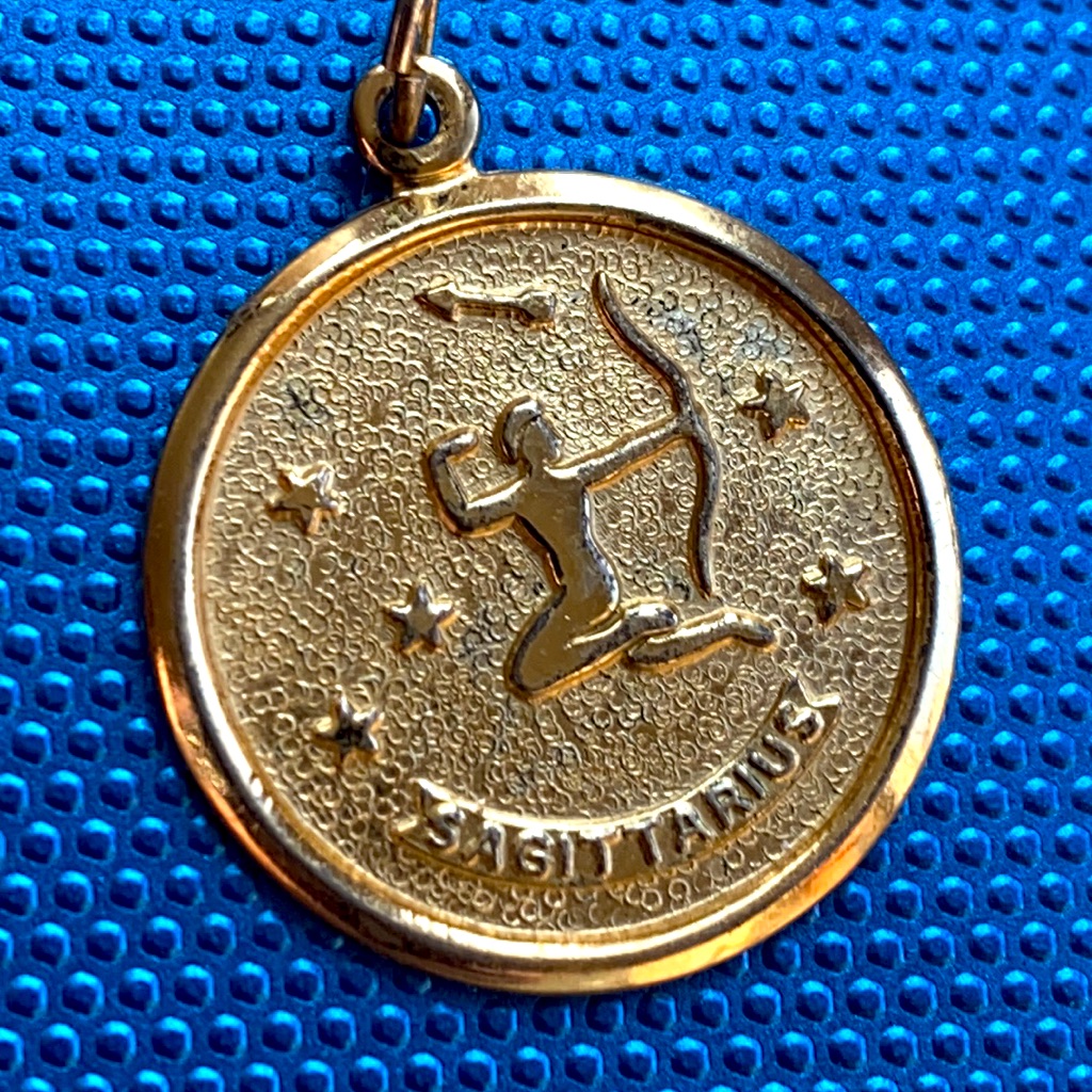 Beau Sterling Silver Sagittarius Zodiac Sisgn Gold Patedl Pendant